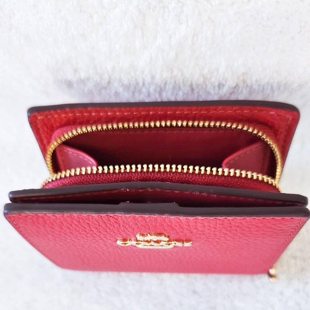 Coach Snap Wallet in Watermelon Leather C2862 - Picture 6 of 6